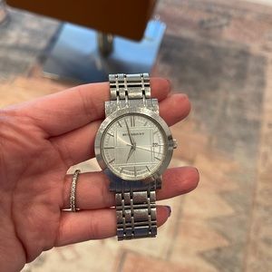 Stainless steel Burberry watch